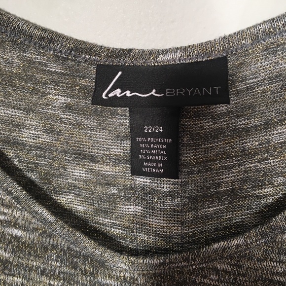 Lane Bryant Zipper Embellished Tank Top - 22/24 - Picture 4 of 5